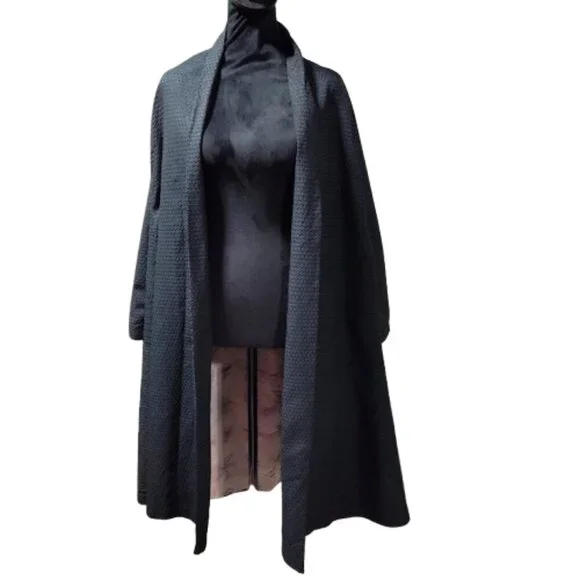 Vintage Cee -Dee Honey Comb Pattern Black Women's Cloak Size 6 ! Read Below ! - Picture 2 of 12